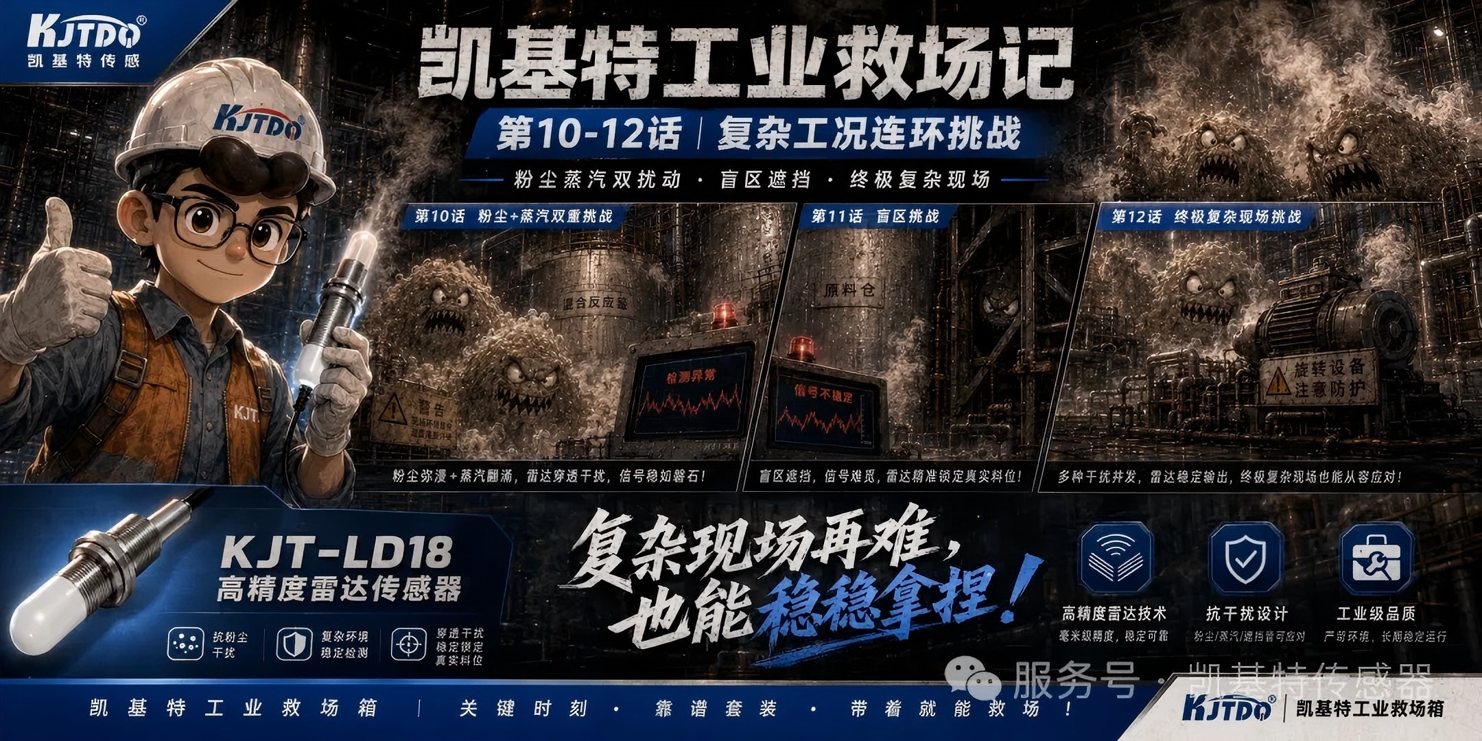 凯基特工业救场记｜KJT-LD18 高精度雷达传感器第一季收官篇